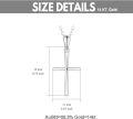 wholesale 14K White Gold Polished Cross Pendant Chain Necklace for Women Girls 20 + Extender-0-2