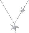 wholesale 925 Sterling Silver CZ Starfish Pendant Necklace - Ocean Beach s for Women-0-0