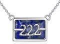 wholesale 925 Sterling Silver Lapis Lazuli 222 Necklace – Angel Number Pendant for Protection & Guidance-0-0