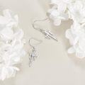 wholesale 925 Sterling Silver Cross Drop Earrings Minimalist Religious s for Her-0-2
