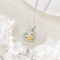 wholesale 925 Sterling Silver Heart Pendant With Mother And Baby Chick Design-0-3