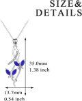 wholesale Sterling Silver Austrian Crystal Infinity Butterfly Pendant Necklace-0-22