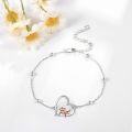 wholesale 925 Sterling Silver Bearded Dragon Heart Bracelet s for Women-0-3