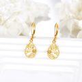 wholesale 14K Gold Opal Butterfly Drop Dangle Lever Back Earrings for Women-0-4
