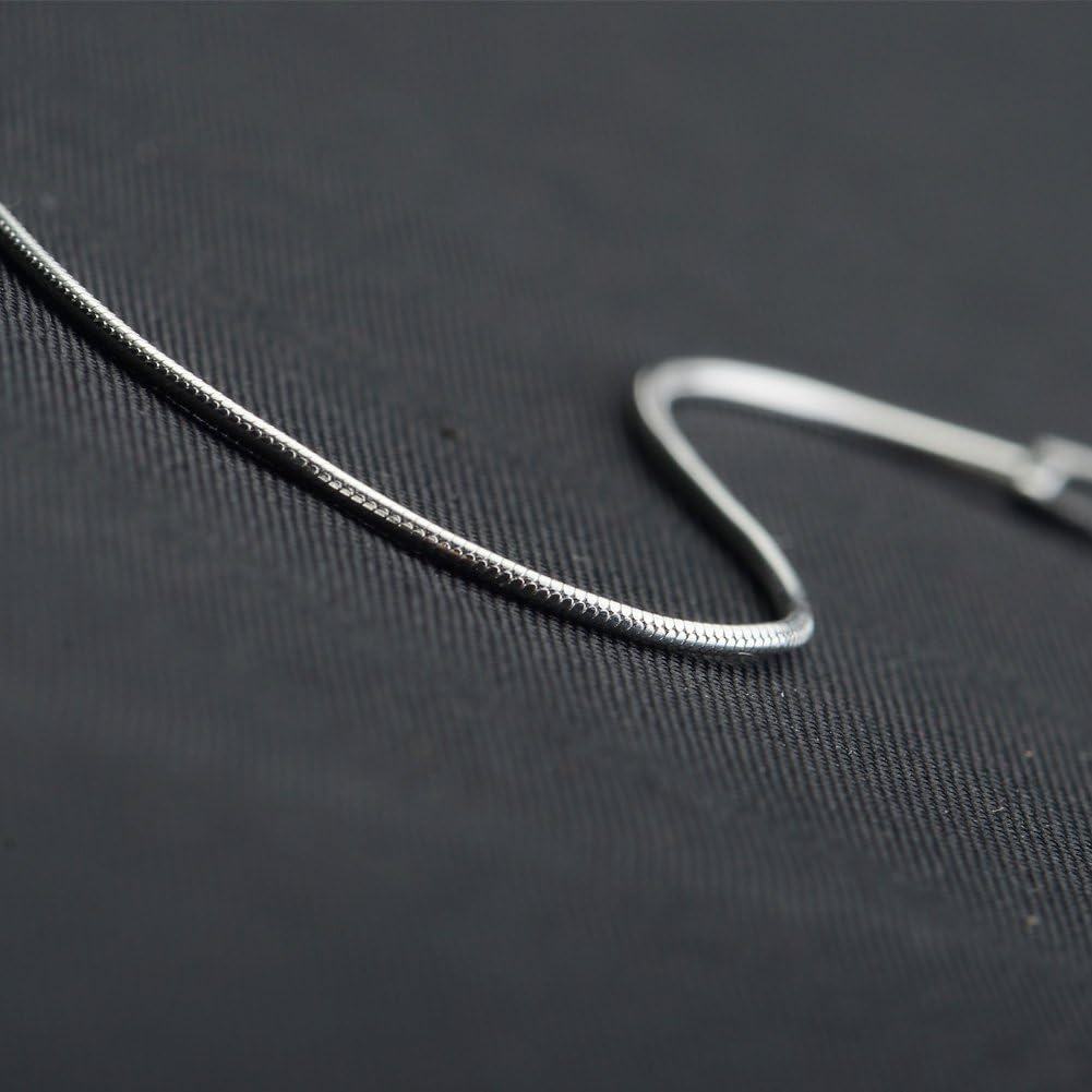 925 Sterling Silver 1mm Italian Snake Chain Necklace Lightweight Lobster Claw Clasp 14 30 Inch-0-3