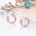 wholesale Rose Gold 925 Sterling Silver Spiral Ear Cuffs for Women - No Piercing Required-0-2