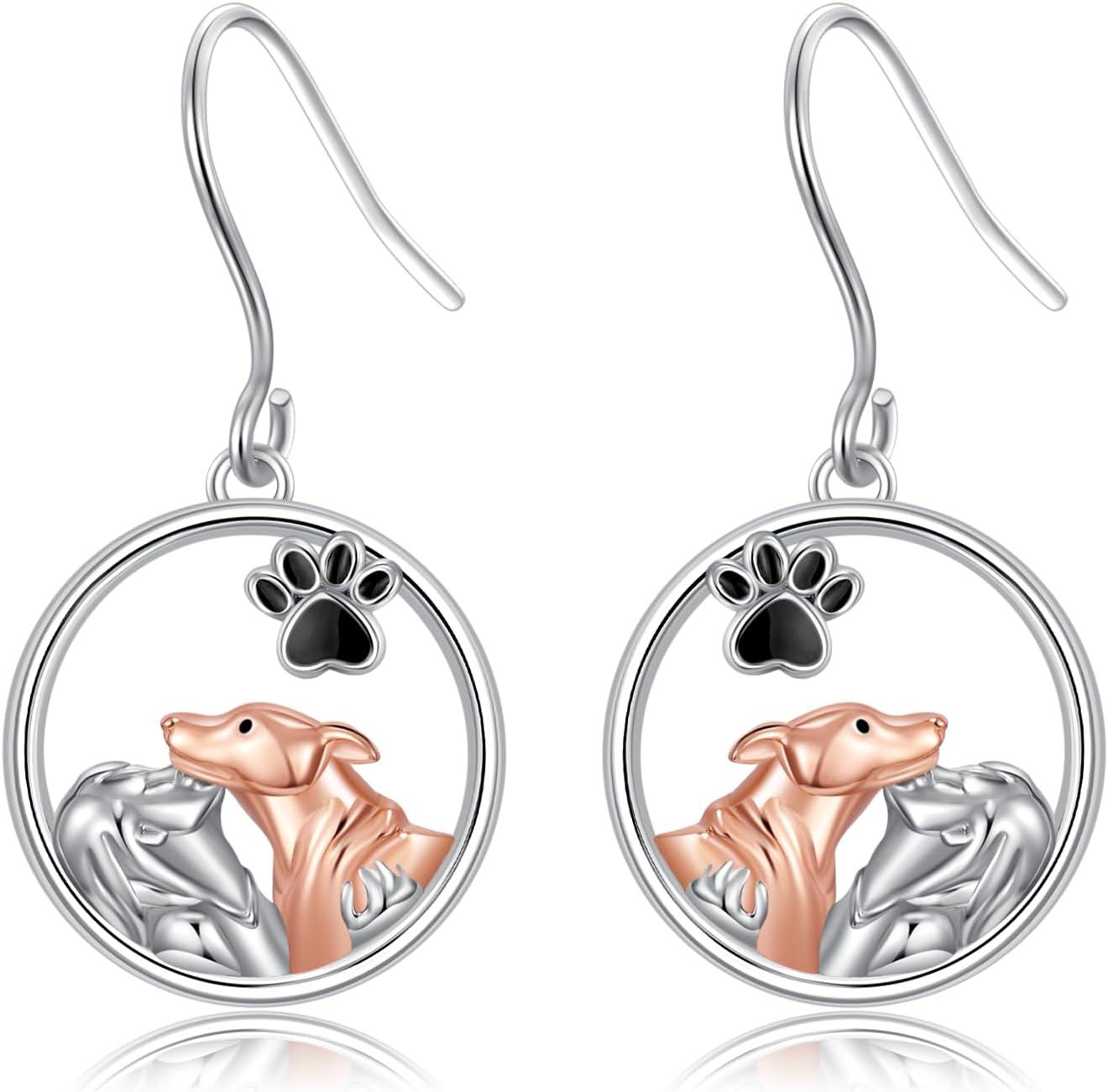 wholesale 925 Sterling Silver Dog Earrings Cute Animal s for Women-0-0