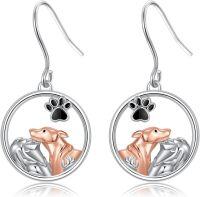 wholesale 925 Sterling Silver Dog Earrings Cute Animal s for Women-Dog