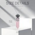 wholesale 925 Sterling Silver Pink Quartz Flower Pendant Necklace for Women-0-4