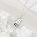 wholesale 925 Sterling Silver Mountain & Trees Pendant Necklace for Women - Christmas Gifts-0-1