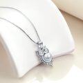 wholesale 925 Sterling Silver Pearl Owl Pendant Necklace - I Love You Message in 100 Languages s for Her-0-1