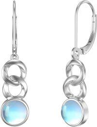 wholesale 925 Sterling Silver Blue Moonstone Tree of Life Drop Earrings-5-Infinity