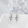 wholesale 925 Sterling Silver Raven Skull Celtic Knot Drop Dangle Earrings Norse Viking s for Women Men-0-3