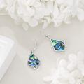 wholesale 925 Sterling Silver Abalone Dragonfly Drop Earrings-0-3