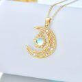 wholesale 14K Gold Sun & Moon Opalite Pendant Necklace for Women-0-2