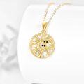 wholesale 14K Gold Infinity Cross Dog Paw Pendant Necklace for Women Girls Gift-0-1