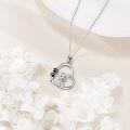 wholesale 925 Sterling Silver Puppy Paw Print Charm Necklace - Adorable Pet Lover Gift for Women-0-3