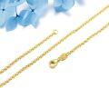 wholesale Sterling Silver Genuine Gold Plated Cable Chain Necklace for Men Women-0-7