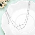 wholesale 925 Sterling Silver Layered Beaded Ankle Anklet for Women's Footwear Accessories-0-4
