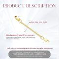 wholesale 14K Gold (Au585) Hypoallergenic Nickel-Free Jewelry Extender Chain 0.5-5inch with Lobster Clasp-0-1