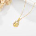 wholesale 14K Gold Infinity Love Pendant with Diamond Accents - Mother and Child Design Necklaces for Women's Gifts-0-4