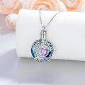 wholesale Sterling Silver Crystal Tree of Life Urn Necklace for Ashes Memorial Jewelry-0-5
