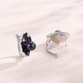 wholesale 925 Sterling Silver Black Pearl Leverback Earrings 15mm for Women Gifts-0-2