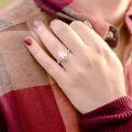 wholesale 925 Sterling Silver 2ct Pear & Round Moissanite Bridal Set Engagement & Wedding Rings-0-5