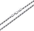 wholesale Sterling Silver Diamond Cut Rope Chain 1 5 3 5mm 18 26 -0-0