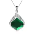 wholesale 925 Sterling Silver Moonstone Lapis Larimar Moss Agate Teardrop Filigree Pendant-0-27