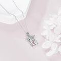 wholesale 925 Sterling Silver Unicorn Heart Charm Pendant Necklace Animal s for Girls and Women-0-3