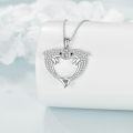 wholesale 925 Sterling Silver Dolphin Heart Pendant Necklace for Women-0-3