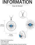 wholesale TOUPOP Evil Eye Necklace 925 Sterling Silver Protection Necklace For Women Her Wife Mom Sister Anniversary Birthday Graduation Gifts -0-1
