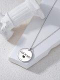 wholesale 925 Sterling Silver Mama Bear Pendant Necklace with Cub Charm and I Love My Cubs Inscription-0-5