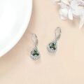 wholesale Sterling Silver Moonstone Leverback Teardrop Dangle Earrings for Women-0-75