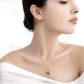wholesale 925 Sterling Silver Abalone Shell Daffodil Rose Tear Drop Keepsake Urn Necklace for Ashes Memory Jewelry-0-4