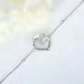 wholesale 925 Sterling Silver Graduation Heart Charm Bracelet Wholesale for Women Girl's Gift-0-2