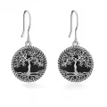 wholesale 925 Sterling Silver Abalone Shell Tree of Life Drop Earrings Wholesale for Women and Girls-0-19
