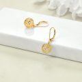wholesale 14k Gold Drop Earrings With Intricate Filigree Design-0-4