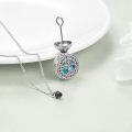 wholesale 925 Sterling Silver Abalone Shell Tree of Life Pendant & Chain Urn Keepsake Ashes Holder Necklace for Women Men Memorial -0-1