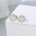 wholesale 925 Sterling Silver Anchor Earrings with Opal Stone Nautical s for Women-0-1