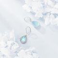 wholesale 925 Sterling Silver Butterfly Moonstone Teardrop Leverback Earrings-0-4