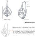 wholesale 925 Sterling Silver Celtic Knot Leverback Drop Earrings for Women & Girls - Vintage  Ideas for Mothers' Day-0-1