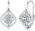 wholesale 925 Sterling Silver Celtic Knot Leverback Earrings - VintageÄ¸Ç×½ÚÀñÎï-0-0