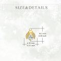 wholesale 14K Gold Moissanite Ladybug Earrings, Dainty Yellow Gold Cute Fun Jewelry Gift for Women-0-3