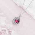 wholesale 925 Sterling Silver Heart Pendant Necklace Wholesale Gold Plated-0-110