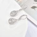 wholesale 925 Sterling Silver Filigree Teardrop Leverback Earrings-0-4