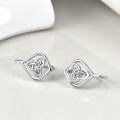 wholesale 925 Sterling Silver Celtic Knot Leverback Dangle Drop Hoop Earrings for Women Gift Ideas-0-3