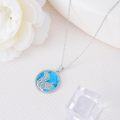 wholesale 925 Sterling Silver Turquoise Squirrel Tree of Life Necklace for Women Men-0-1