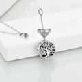 wholesale 925 Sterling Silver Tree of Life Urn Pendant with Funnel and Chain - Keepsake Memorial Jewelry-0-3